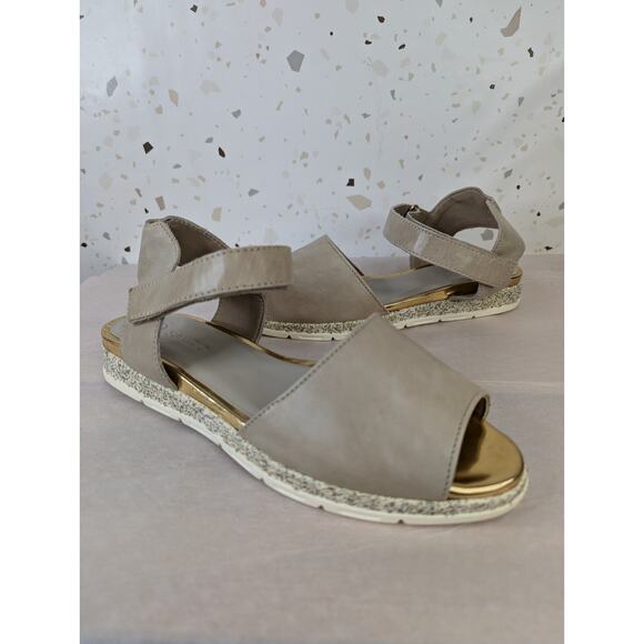 SAYDO DANCE OFF BREZZA Lightweight Tan Leather Open Toe Sandals Shoes Size 5.5 - Picture 8 of 8